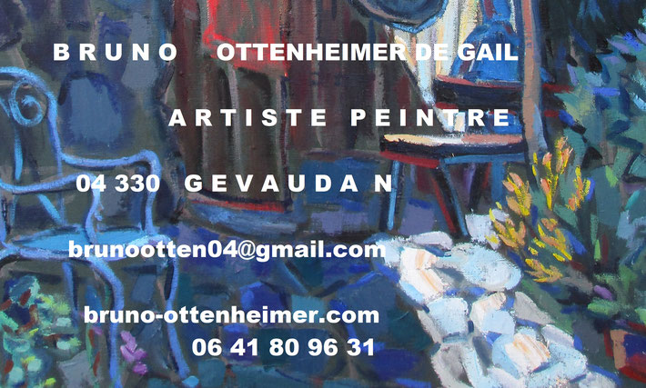 Bruno Ottenheimer De Gail; Artiste Peintre à 04 330 Gévaudan France, www.bruno-ottenheimer.com